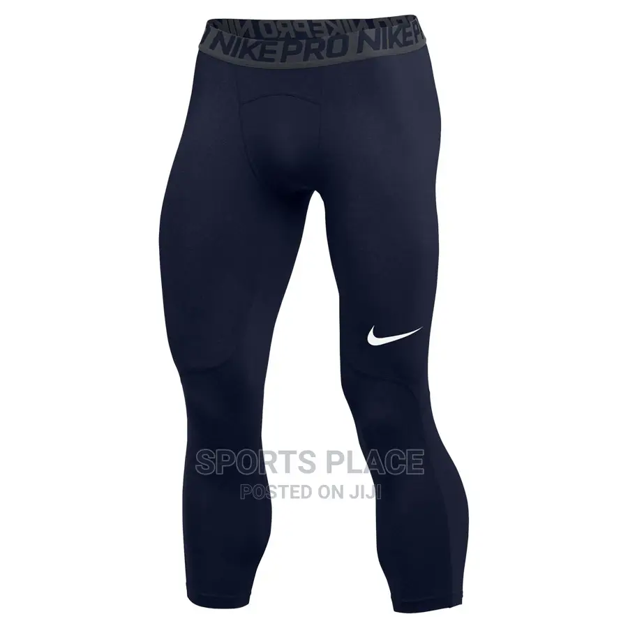 Navy Blue Compression Gym Tights
