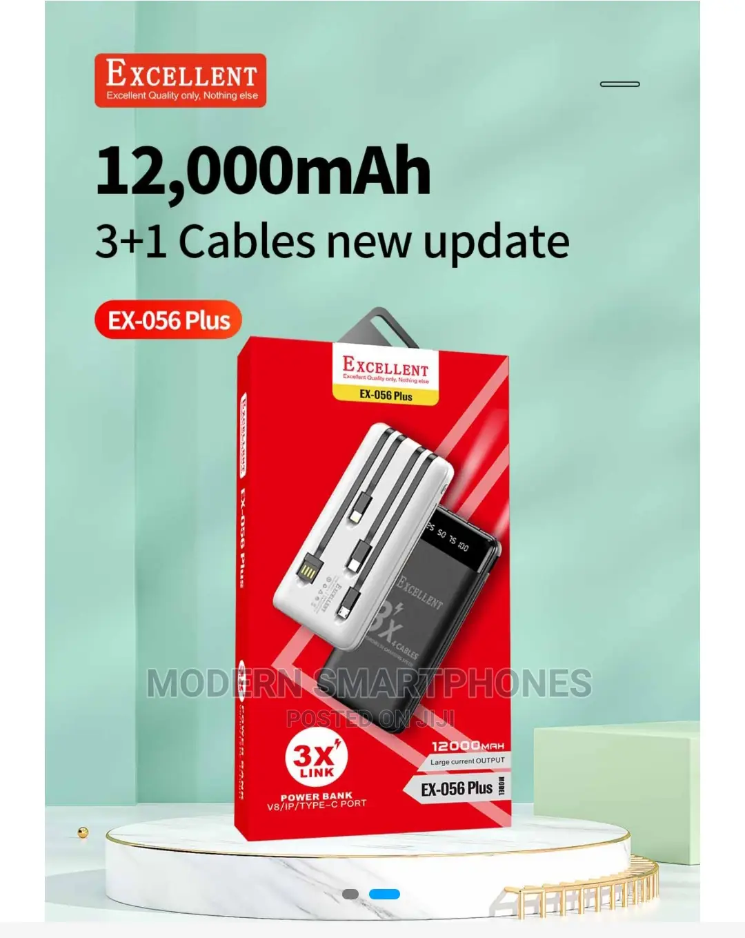 12000mah Excellent Power Bank