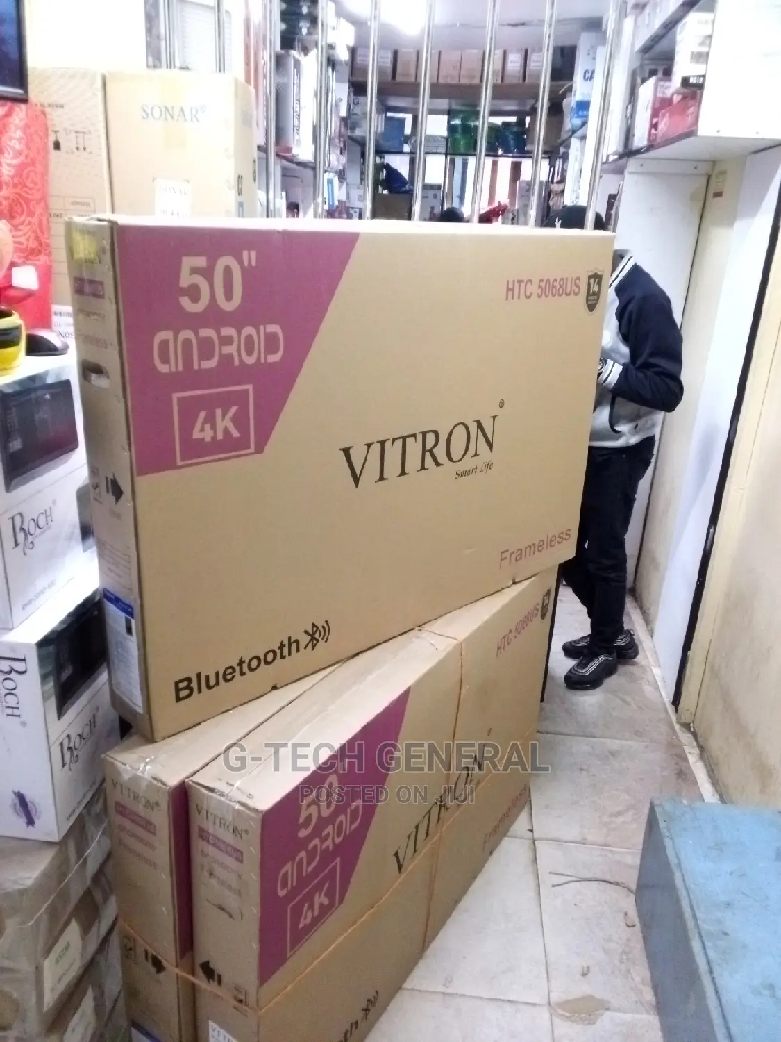 Vitron 50inch Smart Android Frameless Tv 50inch Vitron