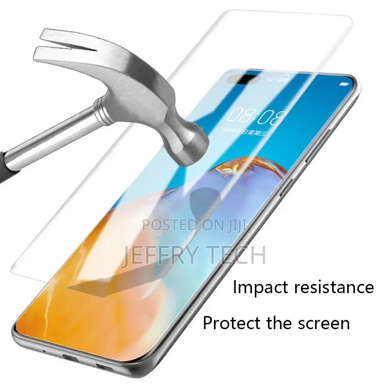 UV Liquid Full Glue Tempered Glass for Huawei P40 P30 P20 Ma