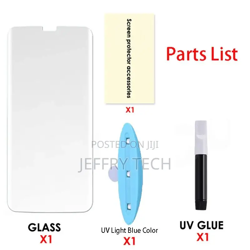 UV Liquid Full Glue Tempered Glass for Huawei P40 P30 P20 Ma