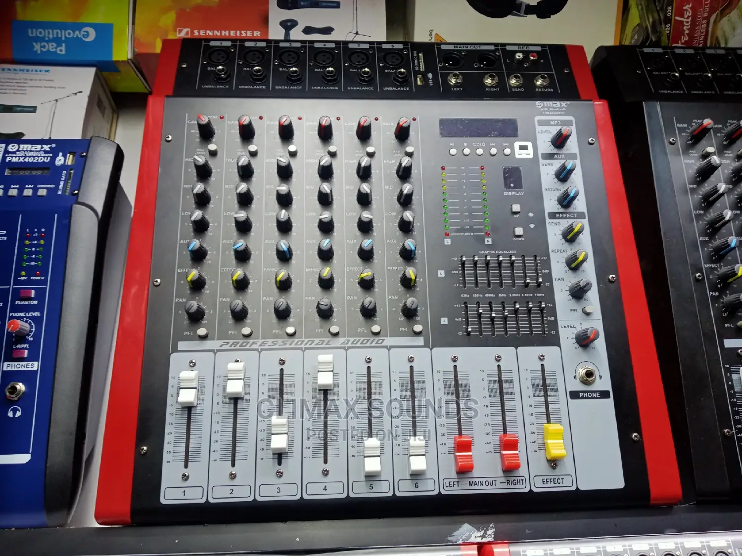 Powered Mixer 6 Channels Professional