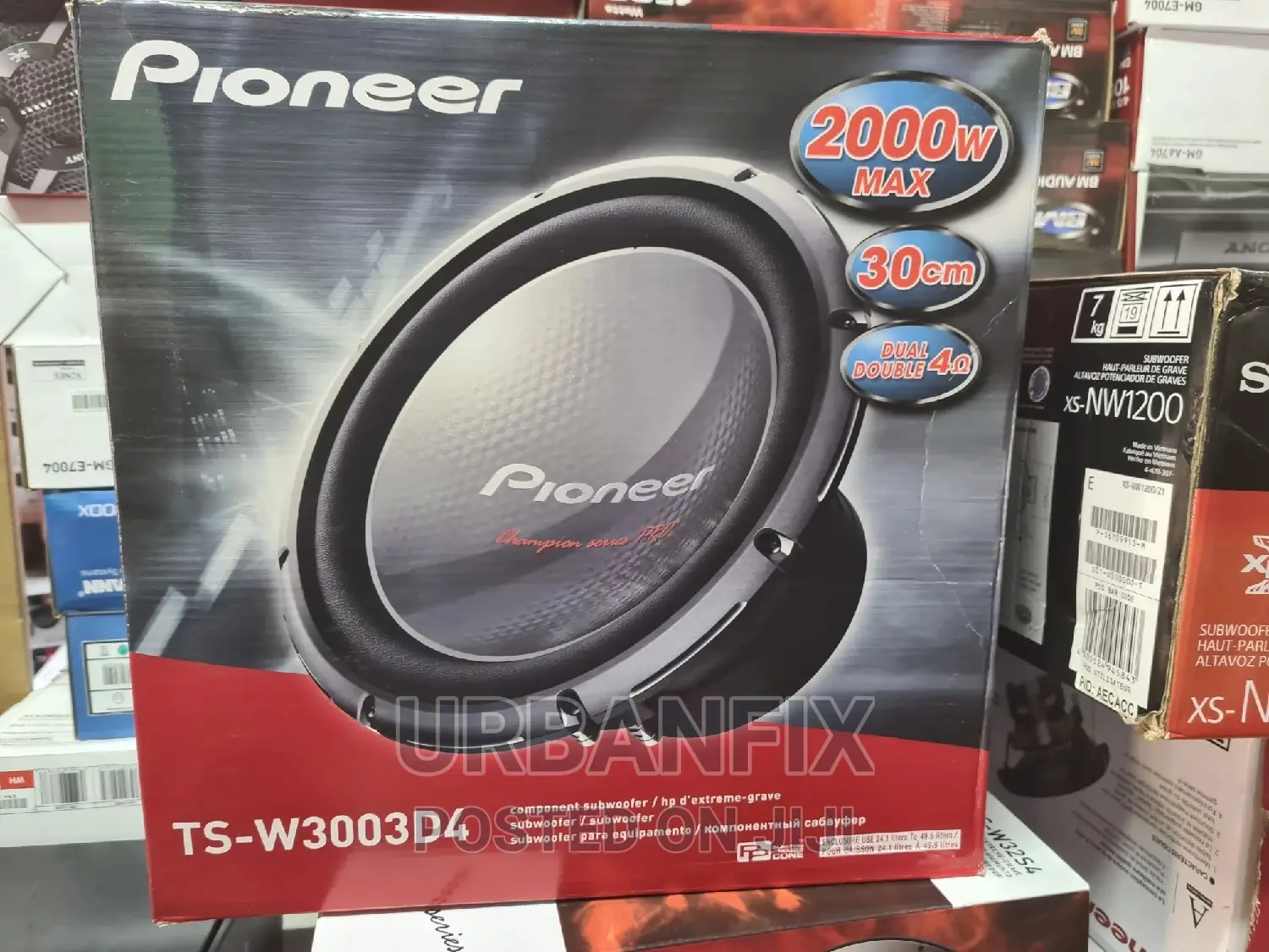 Pioneer 2000 Watts Double Coil Bass Subwoofer