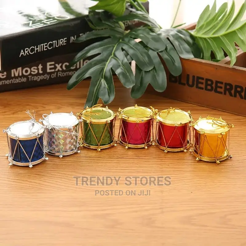 Christmas Drum Set Decoration - 12pcs
