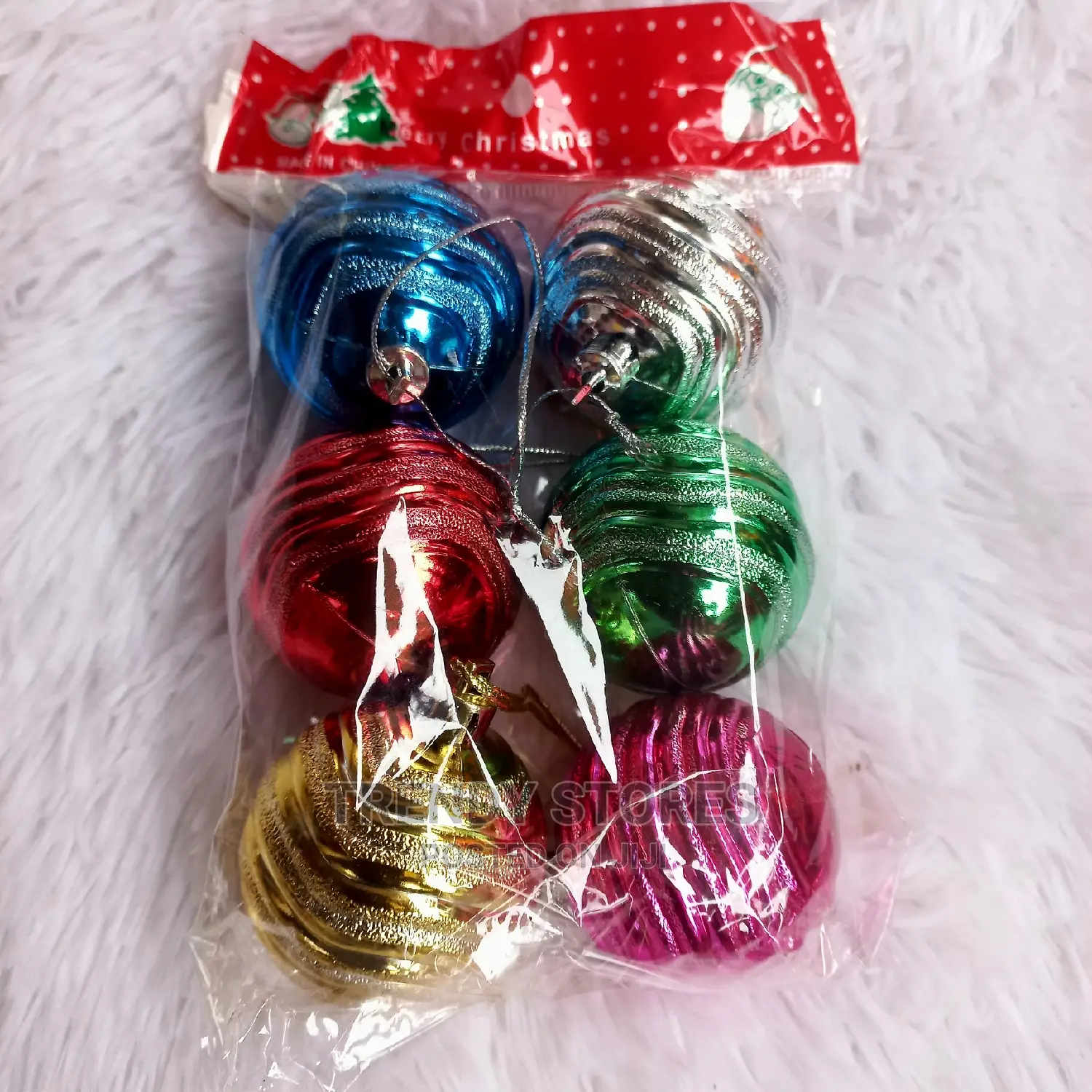 Christmas Decorating Balls Set of 6pcs