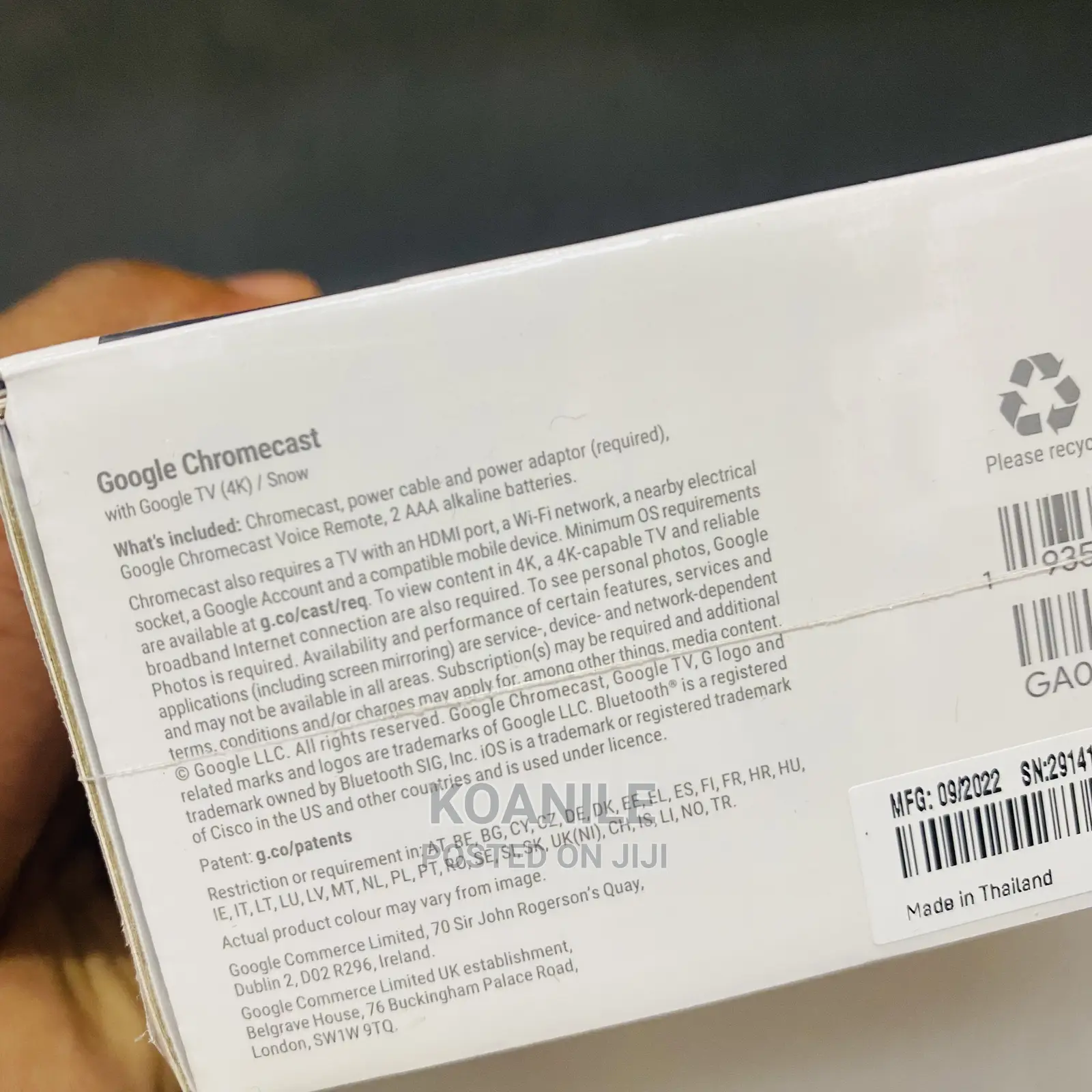 Chromecast With Google TV - Streaming Stick