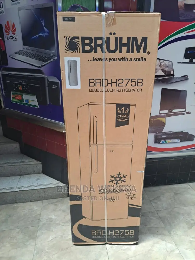 Bruhm BRD-275B Double Door Fridge, 275L