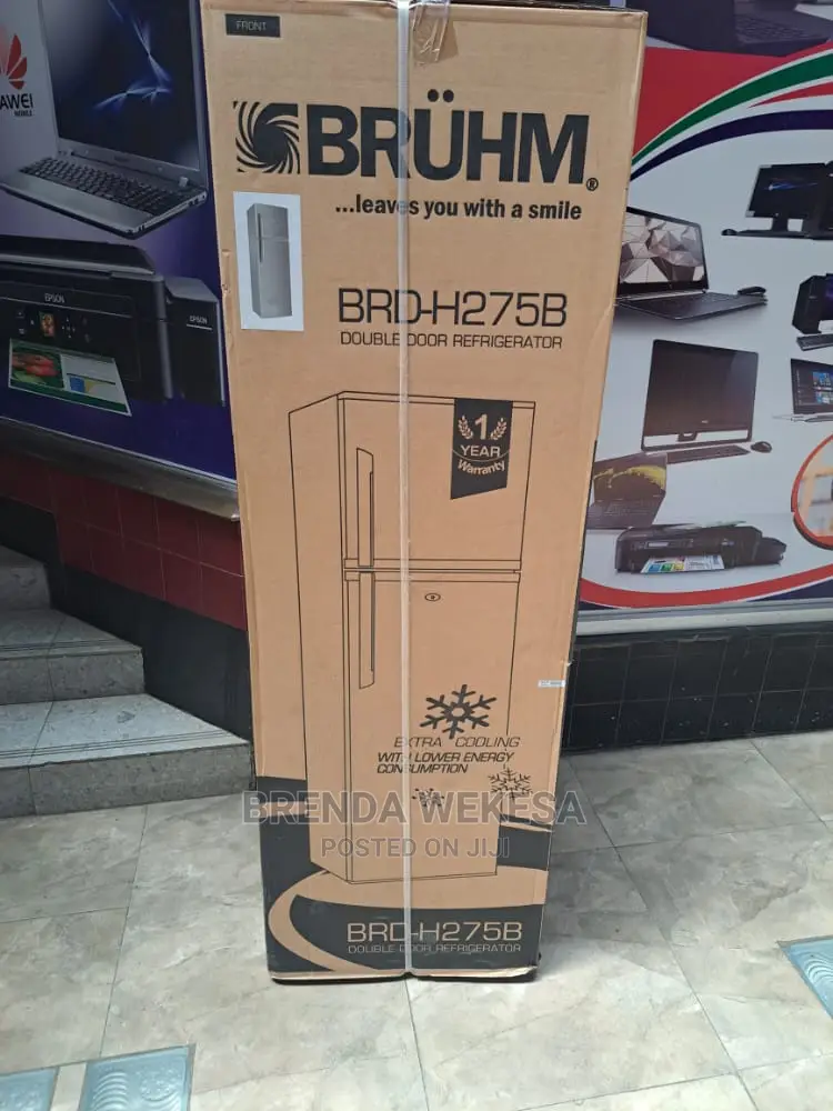Bruhm BRD-275B Double Door Fridge, 275L