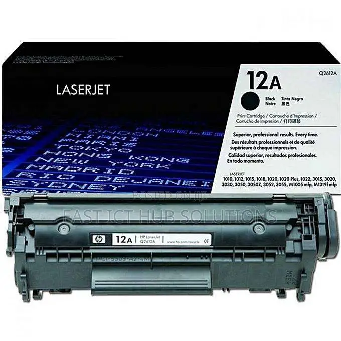 HP 12A Black Laser Jet HP Toner Cartridge
