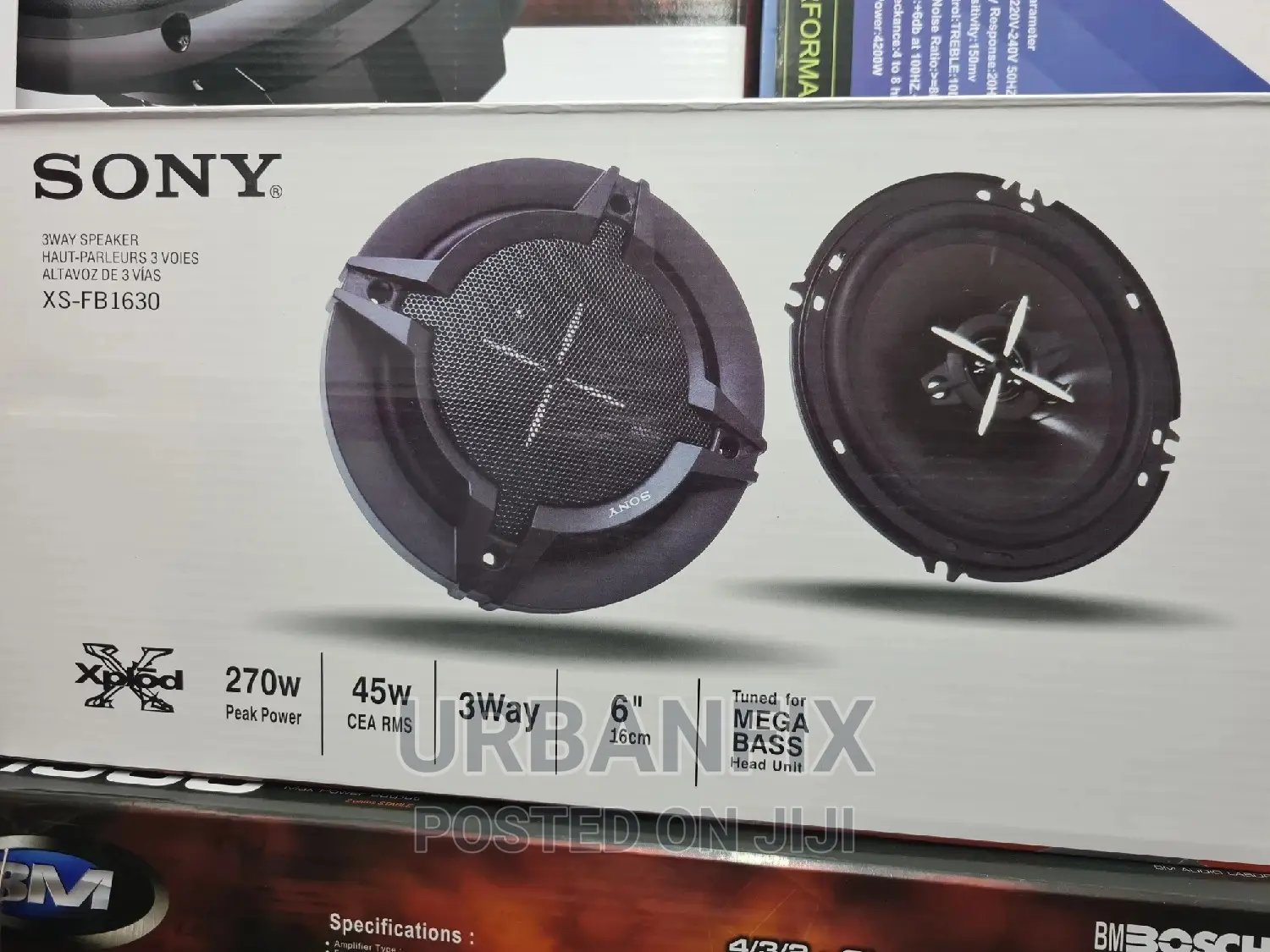 Sony Mega Bass 6 Inch Midrange Speakers