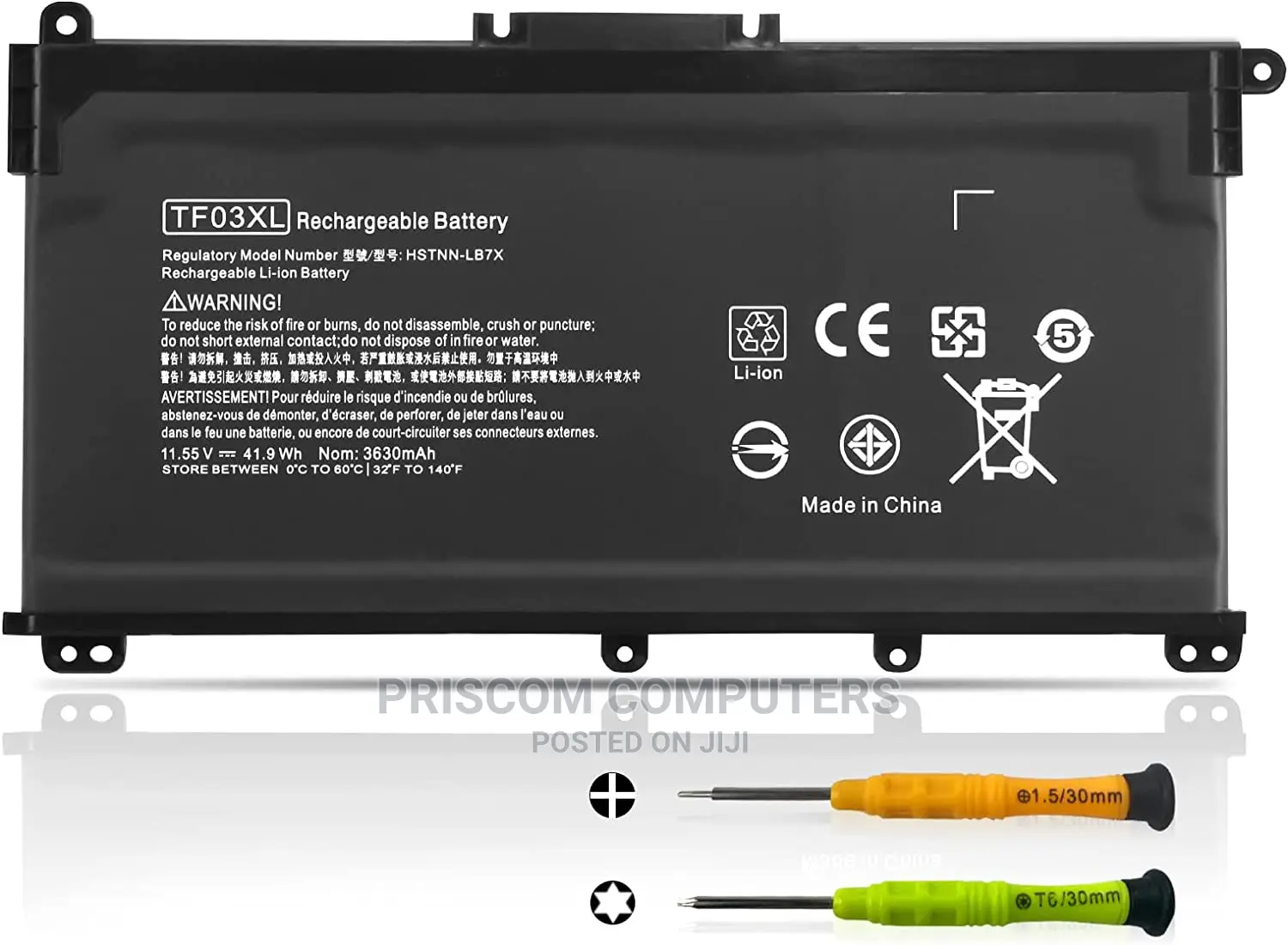 HT03XL Battery for HP 250 G7 Notebook, Pavilion14-Ce 14-Cf