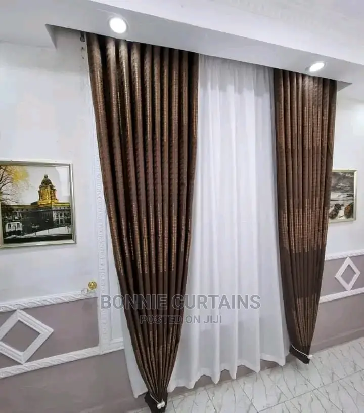 Curtains. Shears Rings Tape and Curtains Rods Available