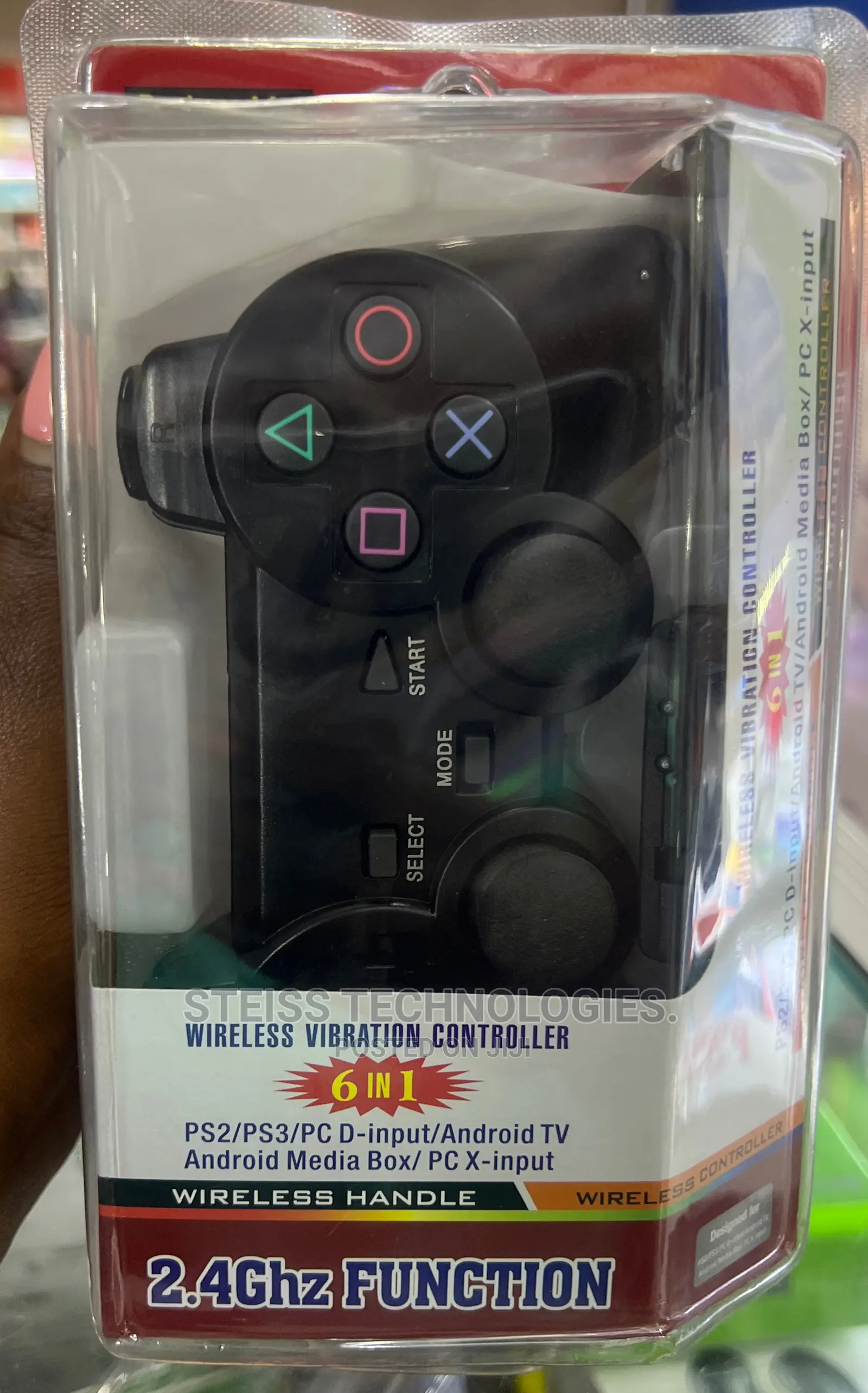 Wireless Vibration Controller.