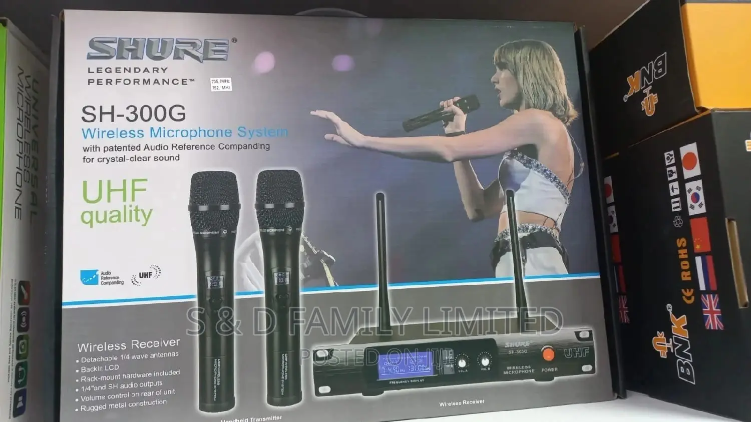 Shure SH-300G Black Wireless Microphone