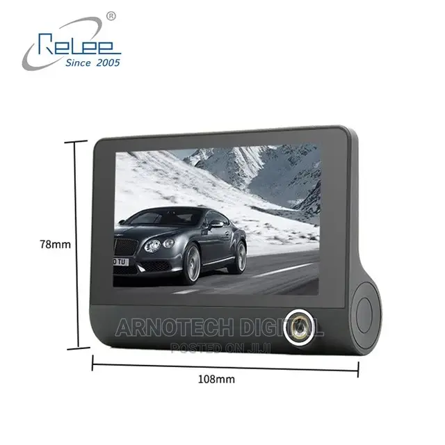 1080p Hd Dashcam With 3 Cameras
