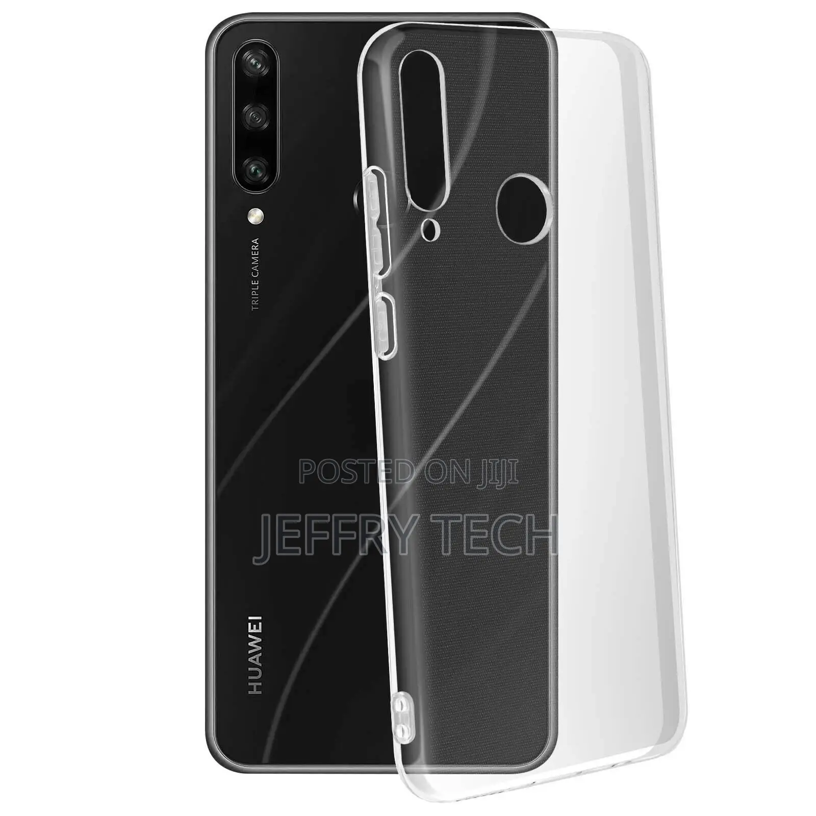 Huawei Y6P Clear Case Shockproof Ultra Thin Gel Silicone Tpu
