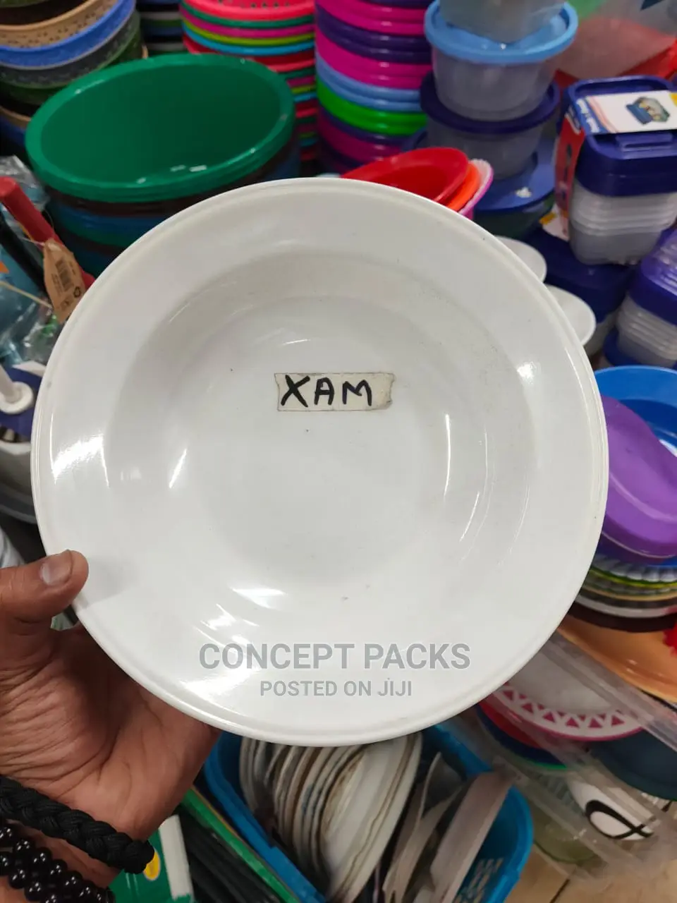 8" Plain Melamine Plate.