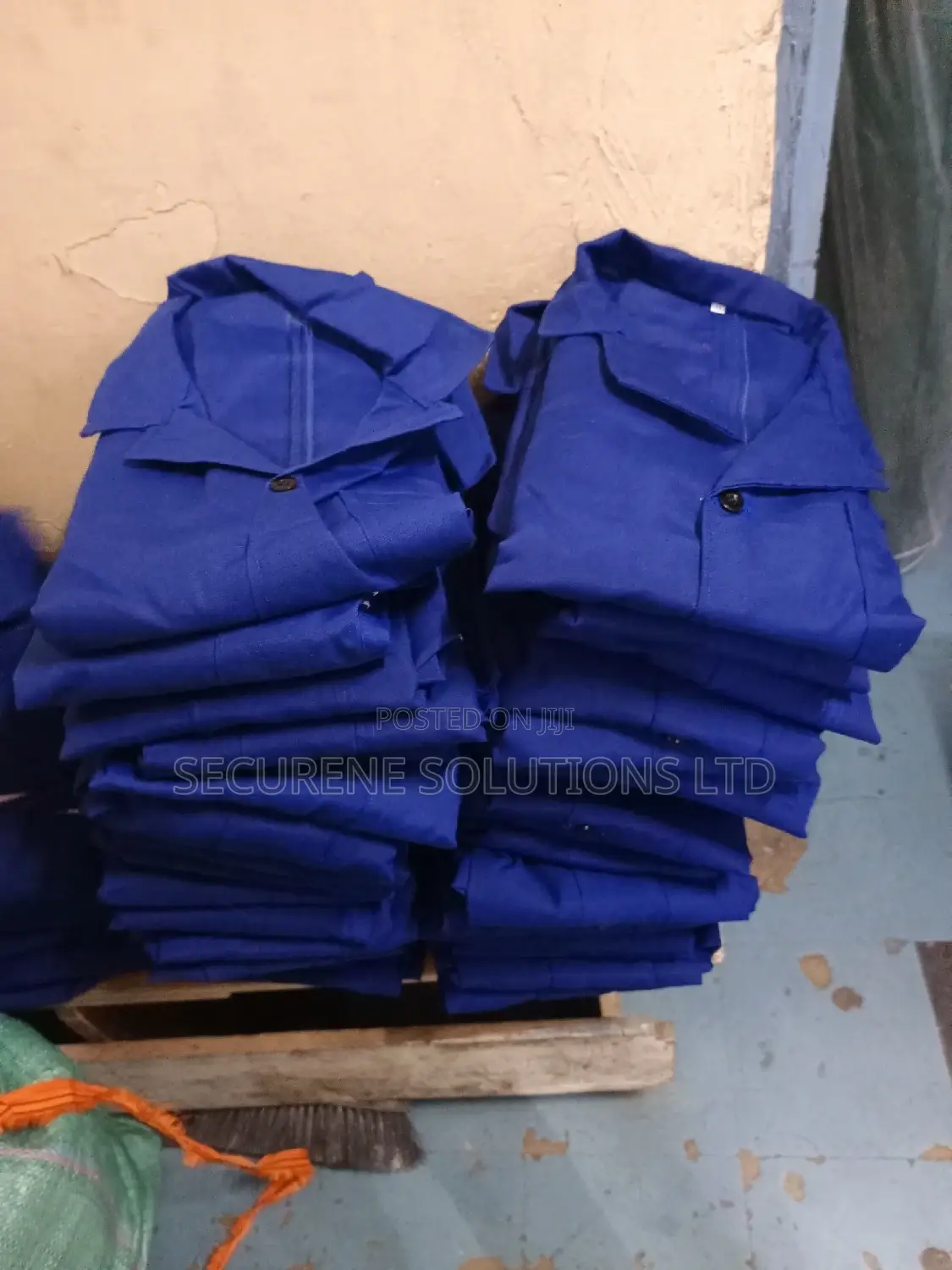 Dust Coat Fashion Comfy Royal Blue Cotton Dust-coat