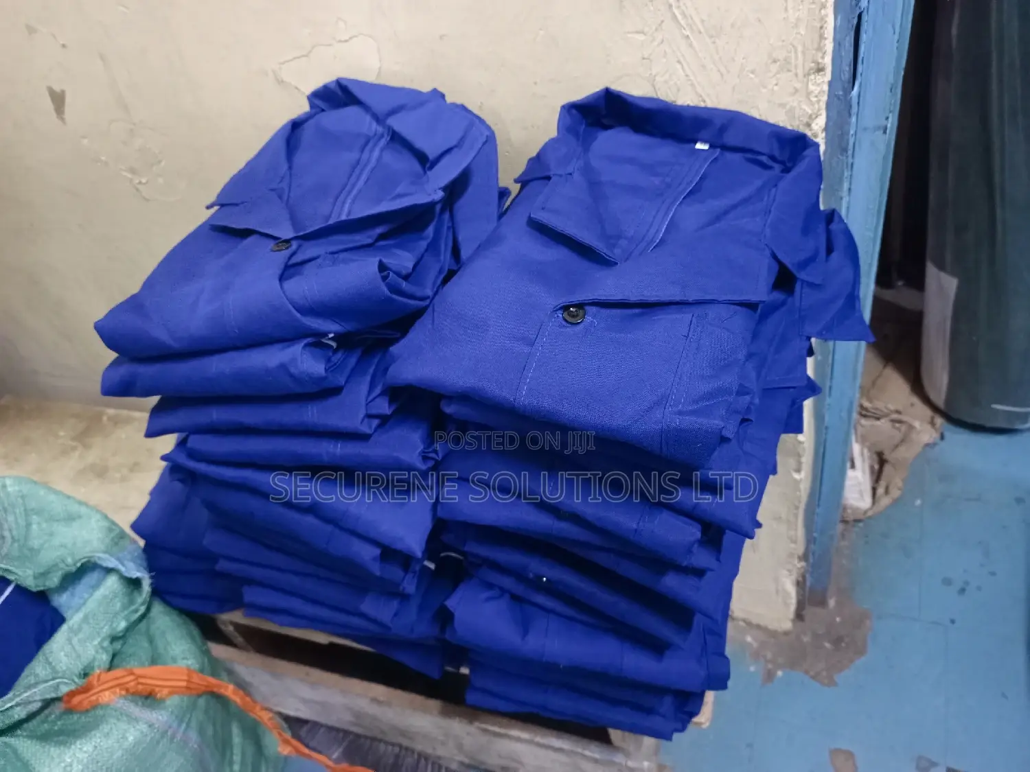 Dust Coat Fashion Comfy Royal Blue Cotton Dust-coat
