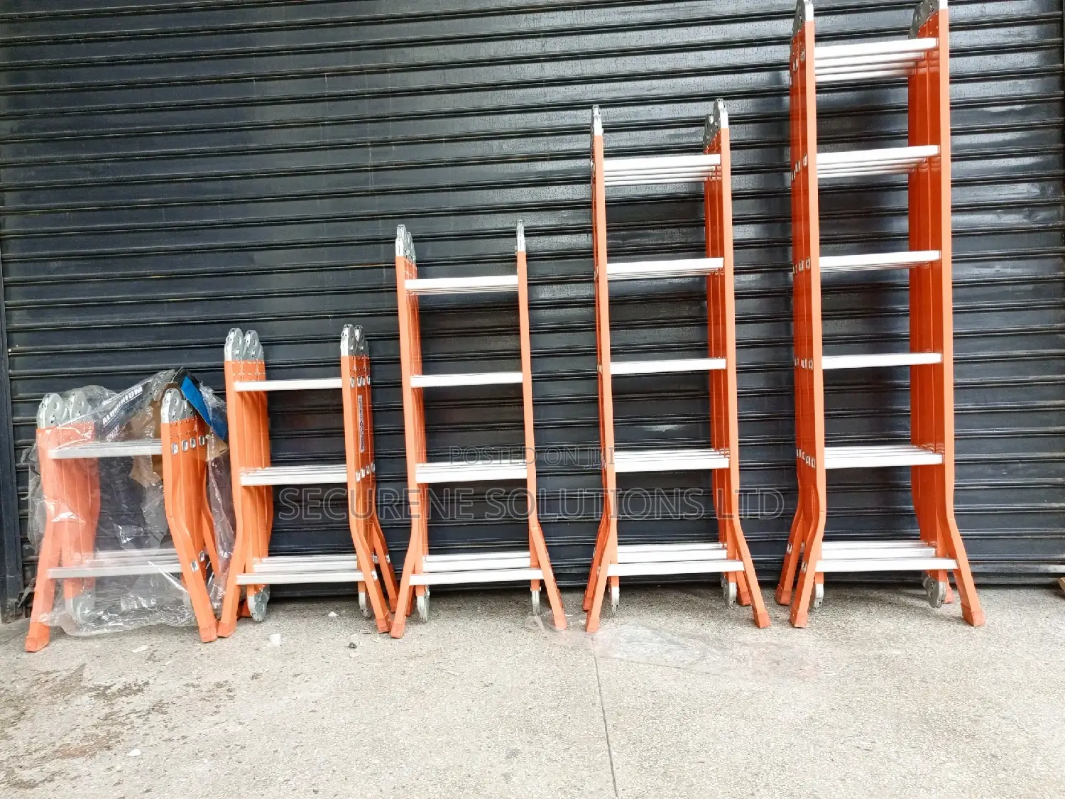 Iron/Aluminum Alloy Multipurpose Ladders 8ft,12ft,16ft,20ft