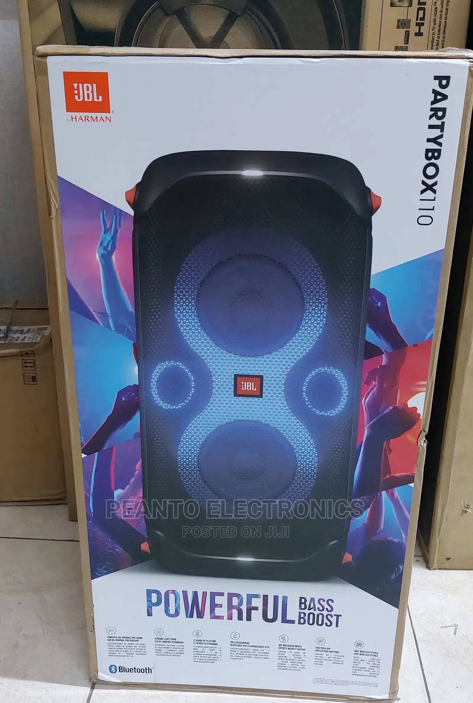 JBL Partybox 110 Portable Wireless Speaker 160w 12hrs