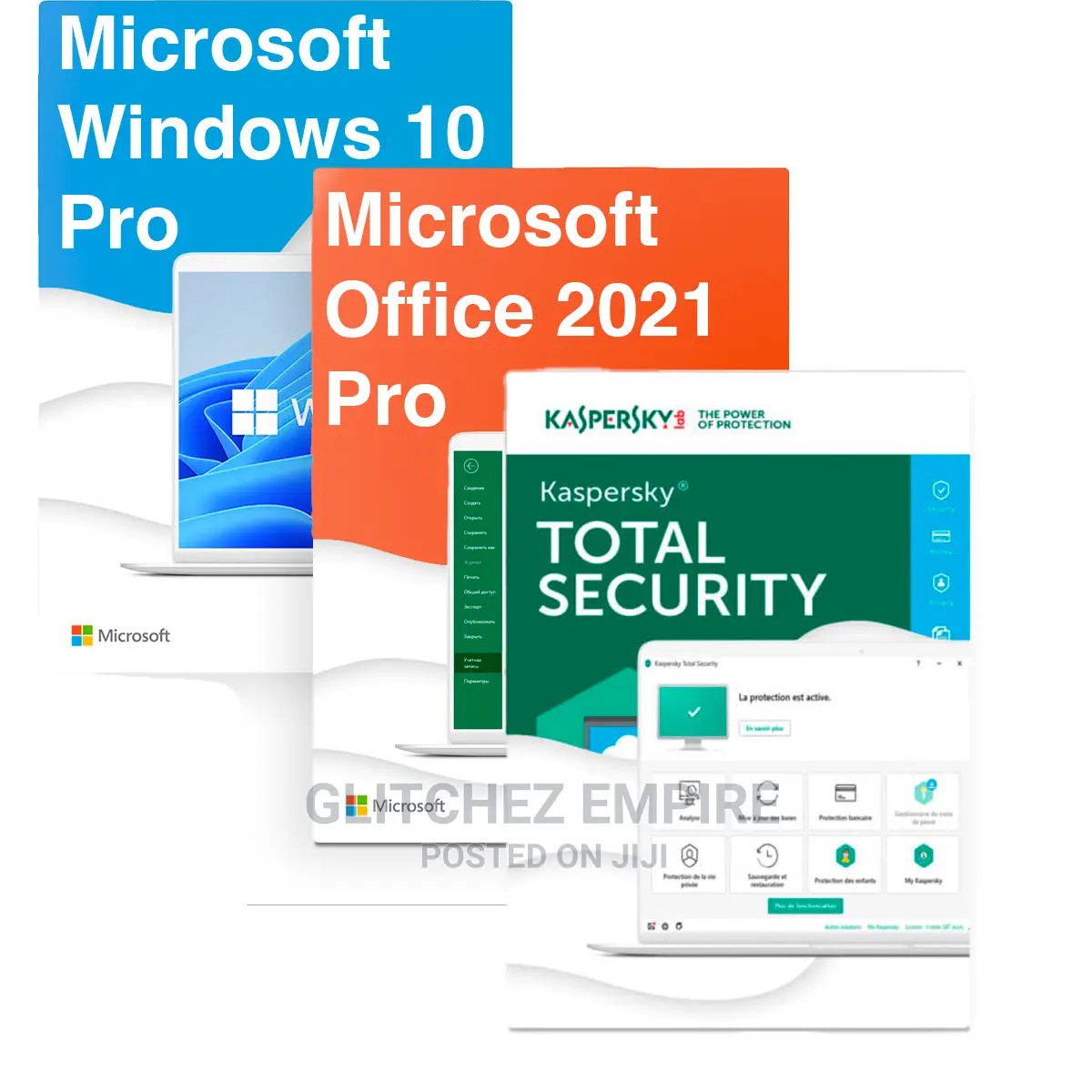 Windows 10 Pro + Microsoft Office 2021 + Kaspersky Premium