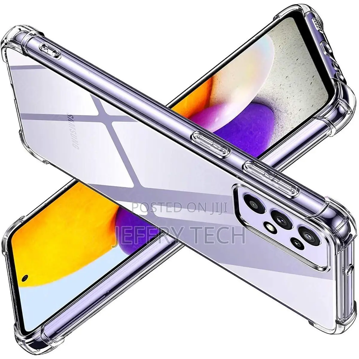 Samsung Galaxy A72 Transparent Bumper Back Cover