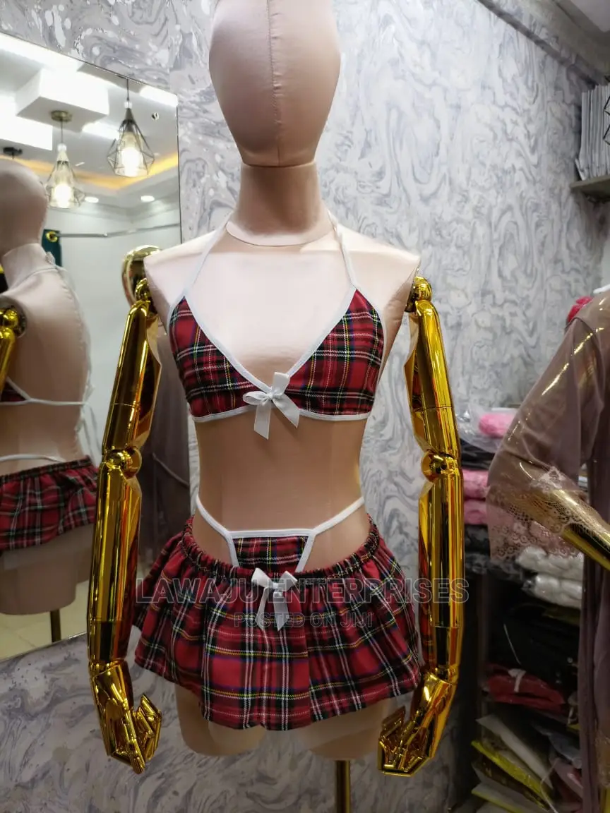 3pc Lingerie School Girl Set (S, M, L)