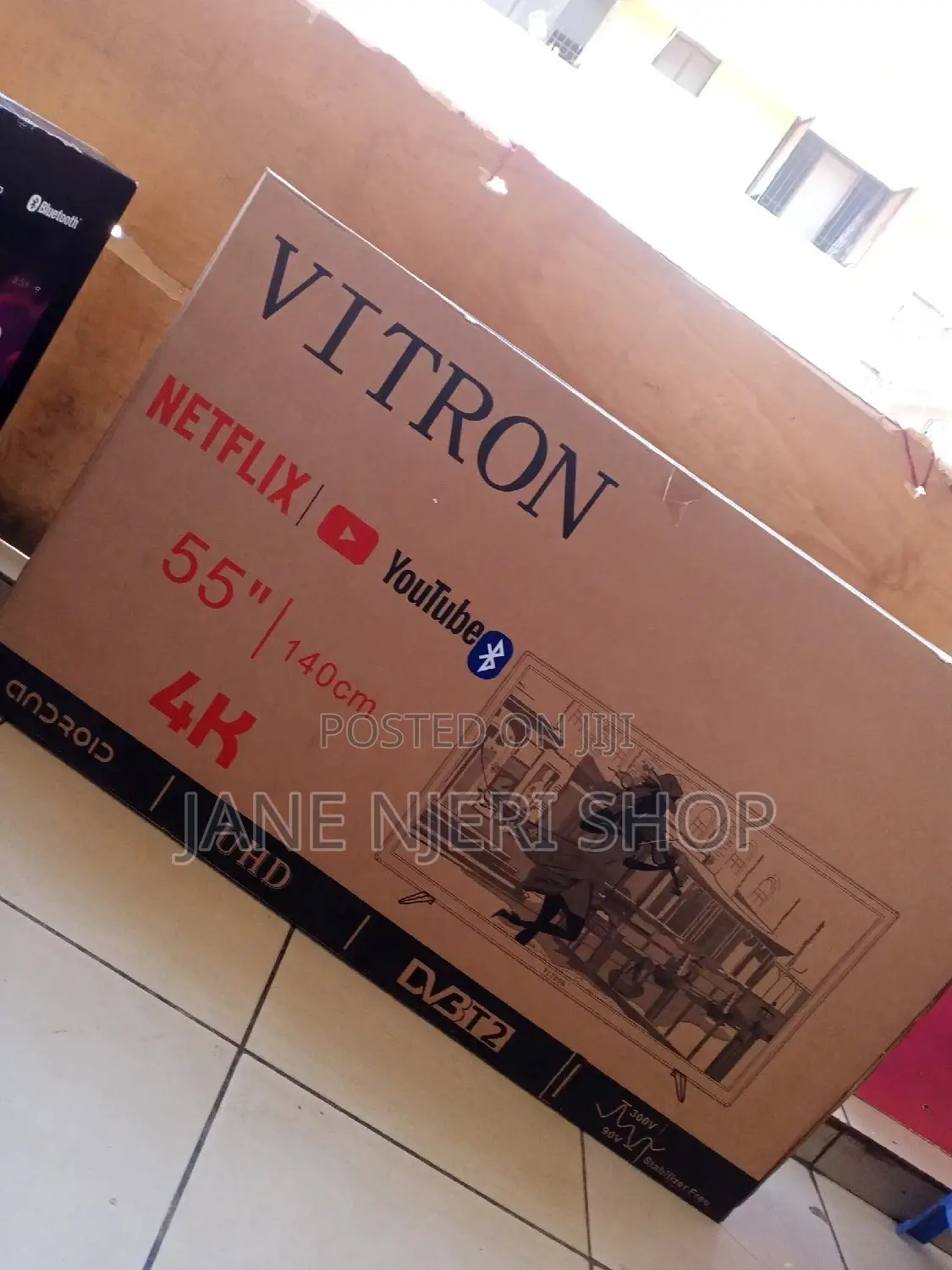 55 Inches Vitron Smart Android Tv Flameless With Bluetooth