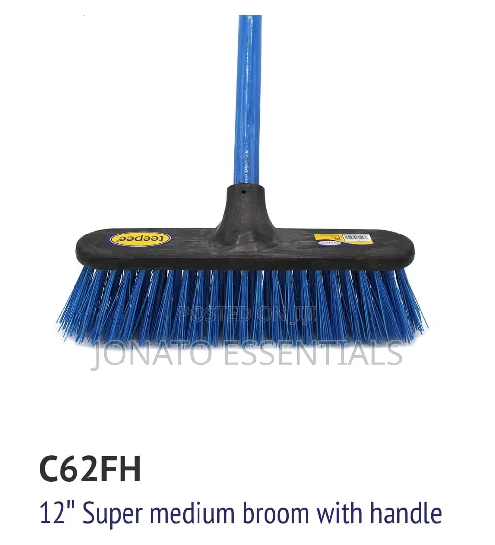 Hard Broom With Handle, Cleaning Brush