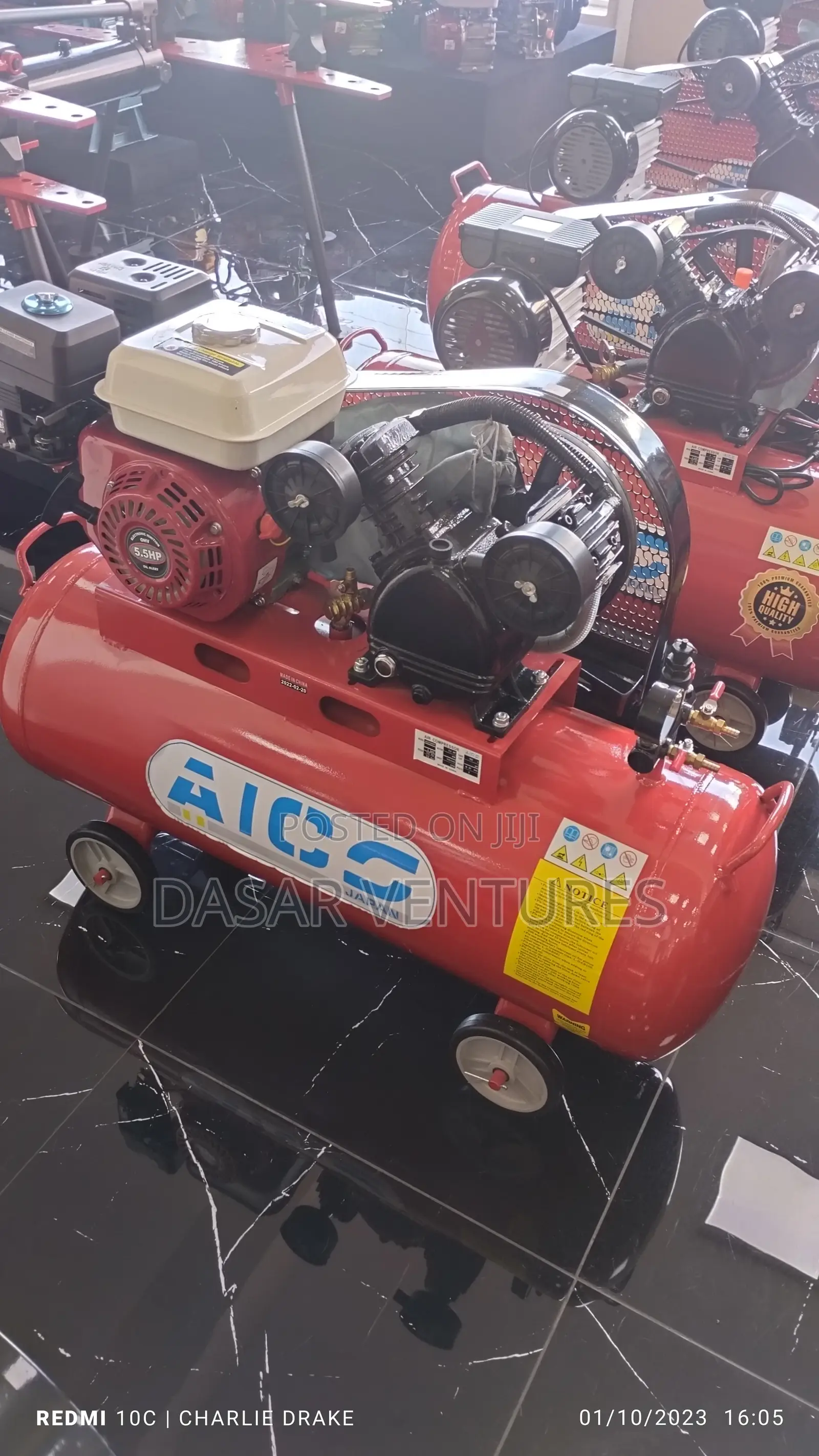 Air Compressor Aico 100l Petrol
