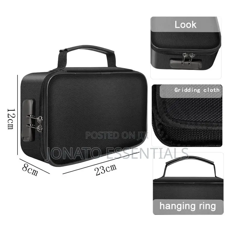 Fireproof Waterproof Document Bag With Lock, Fire Safe
