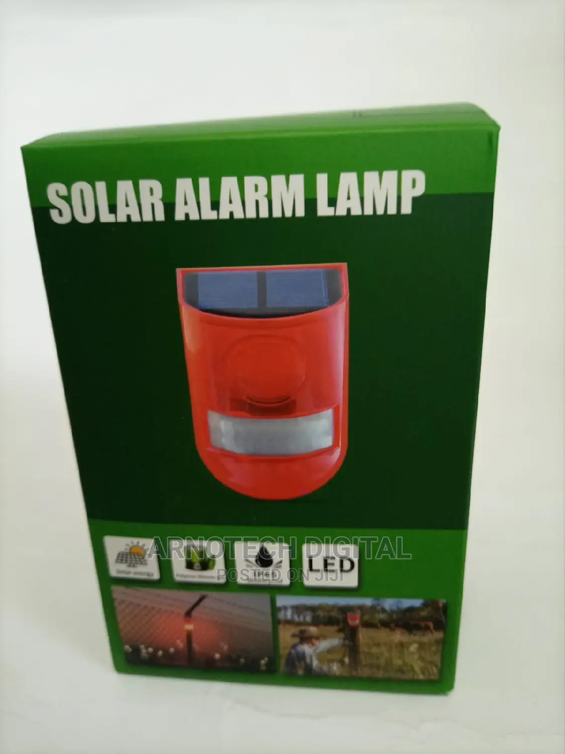 Solar Alarm Strobe Motion Sensor