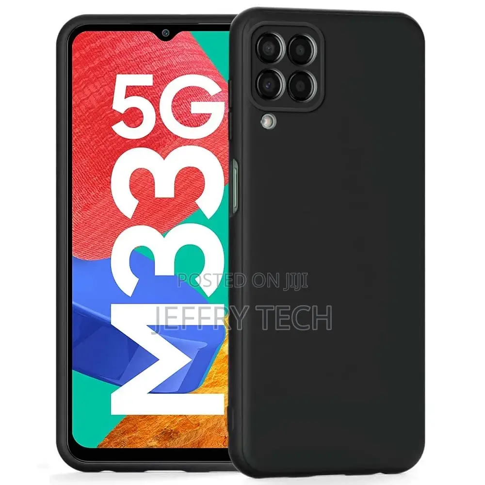Silicone Back Cover for Samsung Galaxy M33 5G - Black