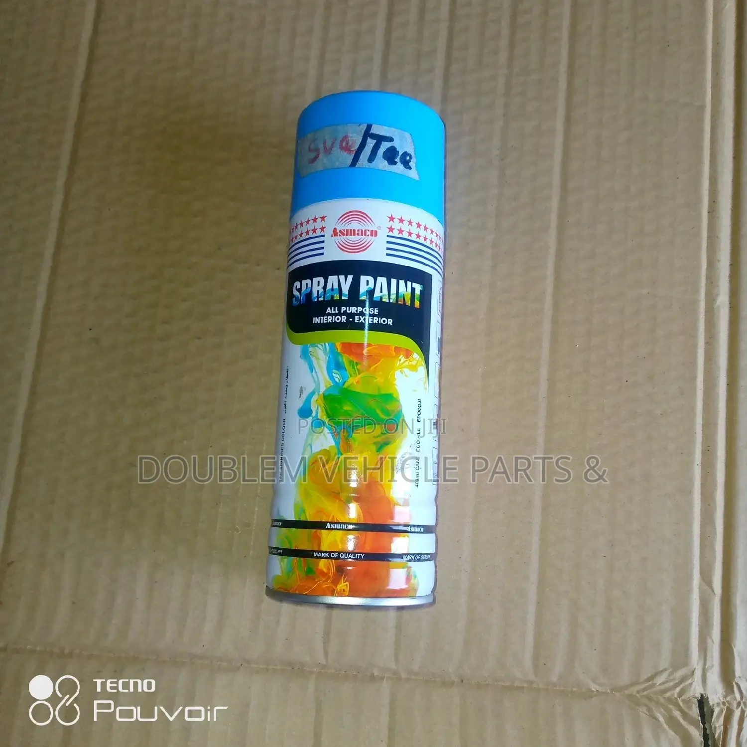 Spray Paint Blue