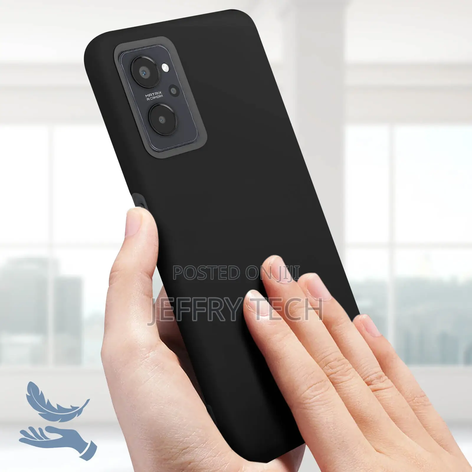 Case for Realme 9i and Oppo A76 Silicone Semi-Rigid Soft-Tou
