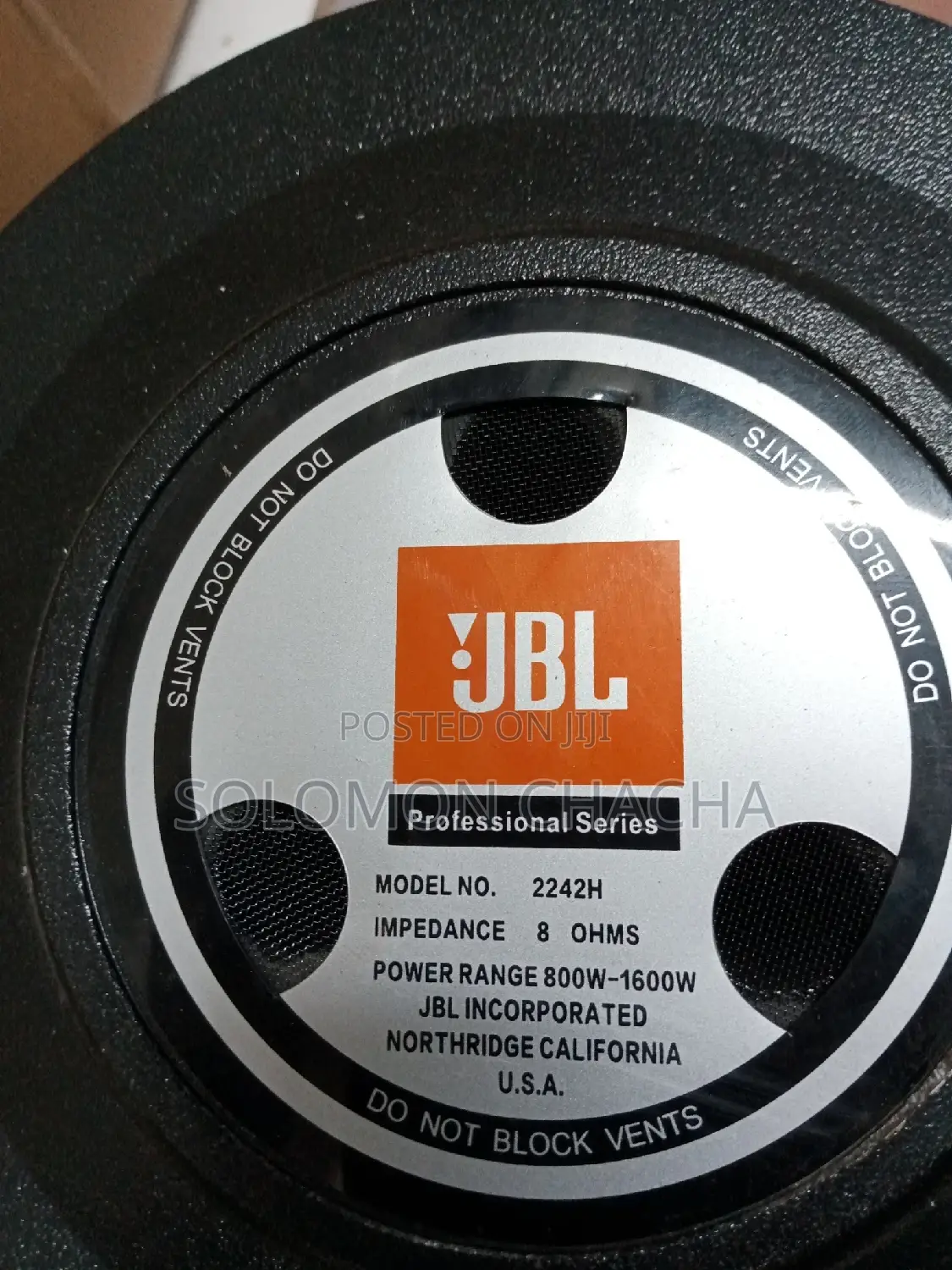 Naked Jbl Double Magnet 18inch Speaker 1600W