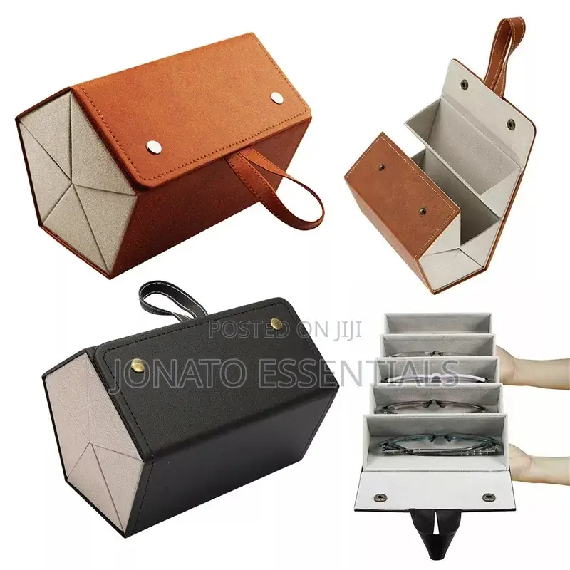 Foldable Leather Sunglasses Organizer