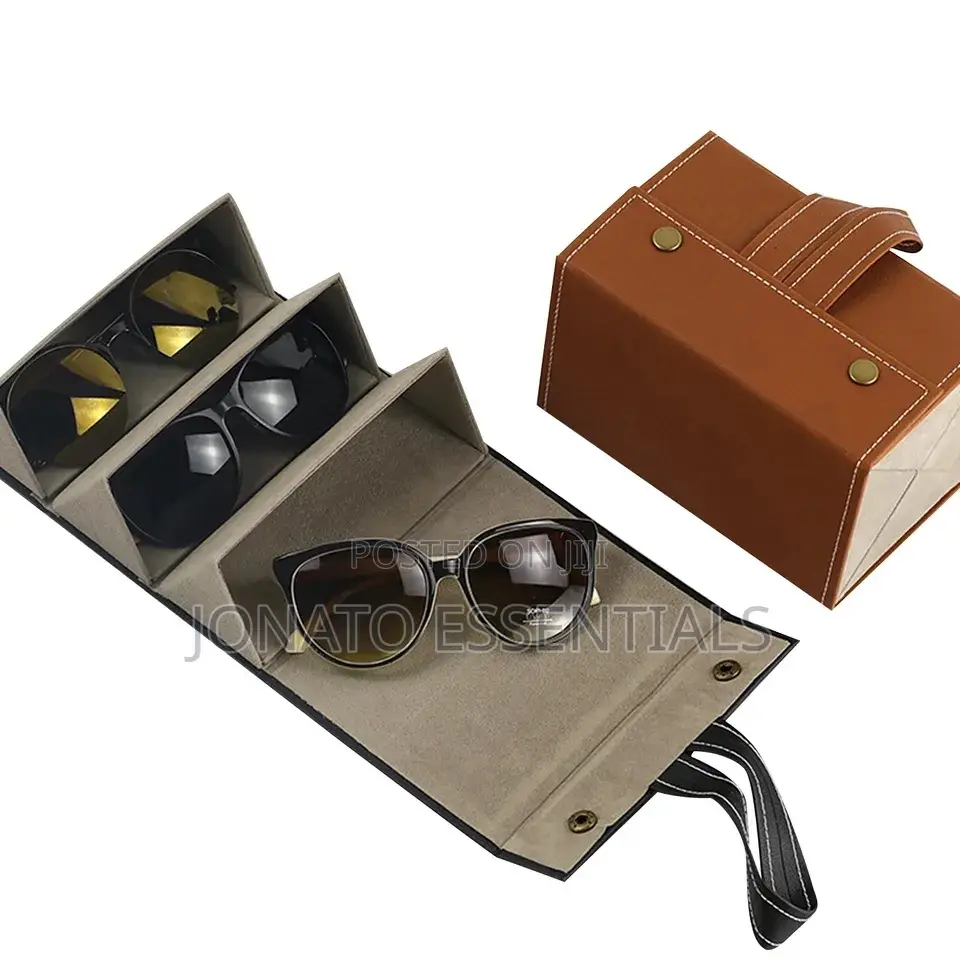 Foldable Leather Sunglasses Organizer