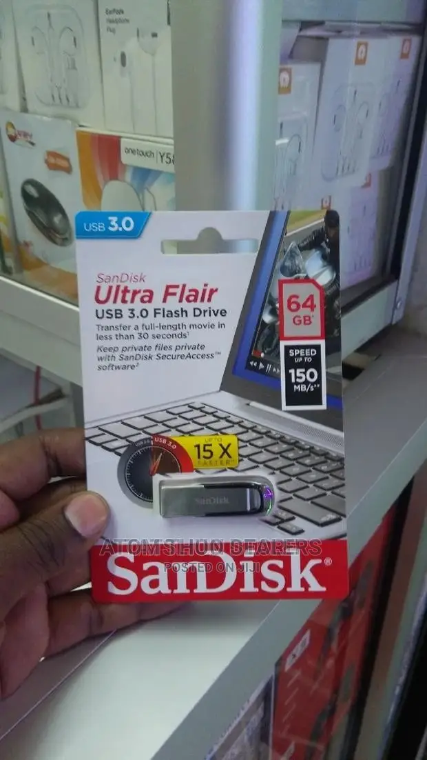 64 Gb San Disk Flash Drive.