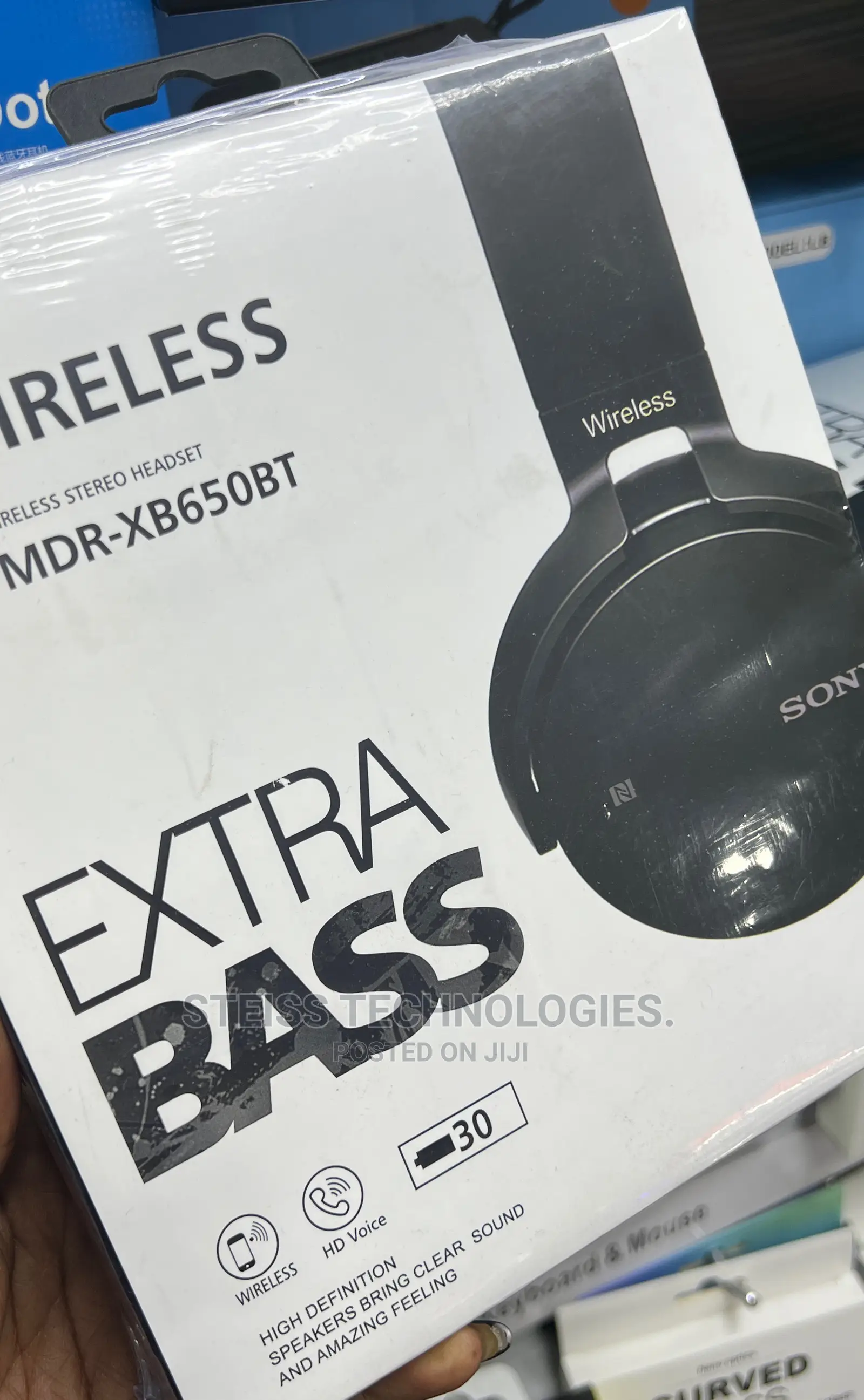 Sony Extrabass Wireless Headphones.