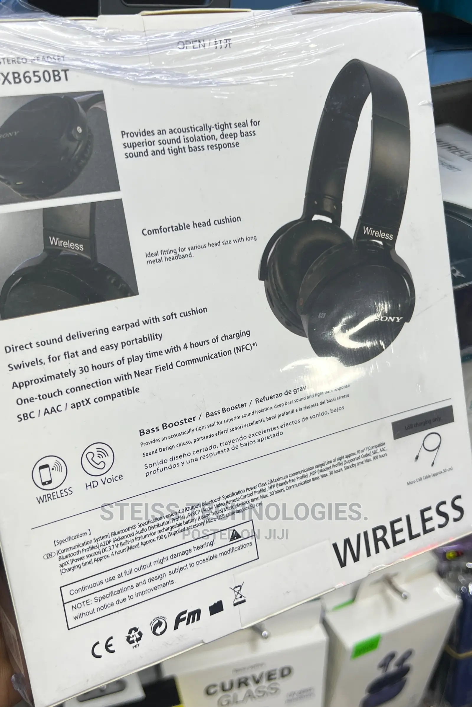 Sony Extrabass Wireless Headphones.