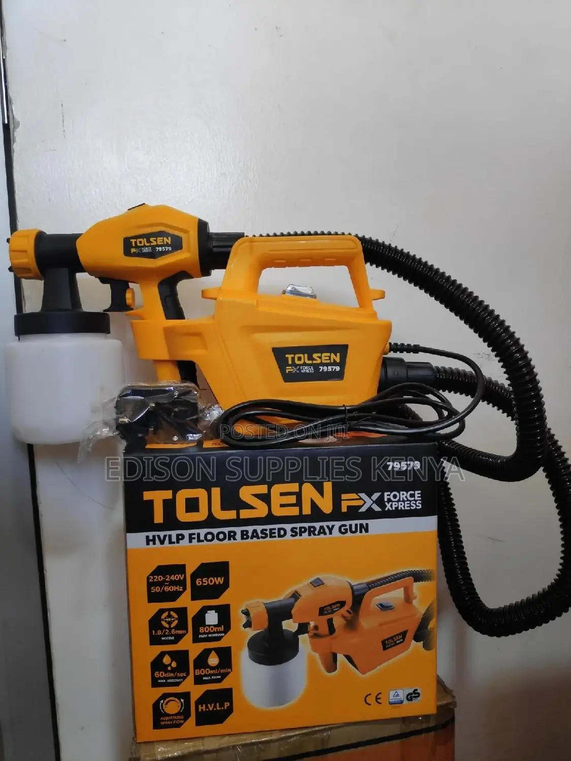 Tolsen Spray Gun 650W Floor Based HVLP Paint Spray Gun