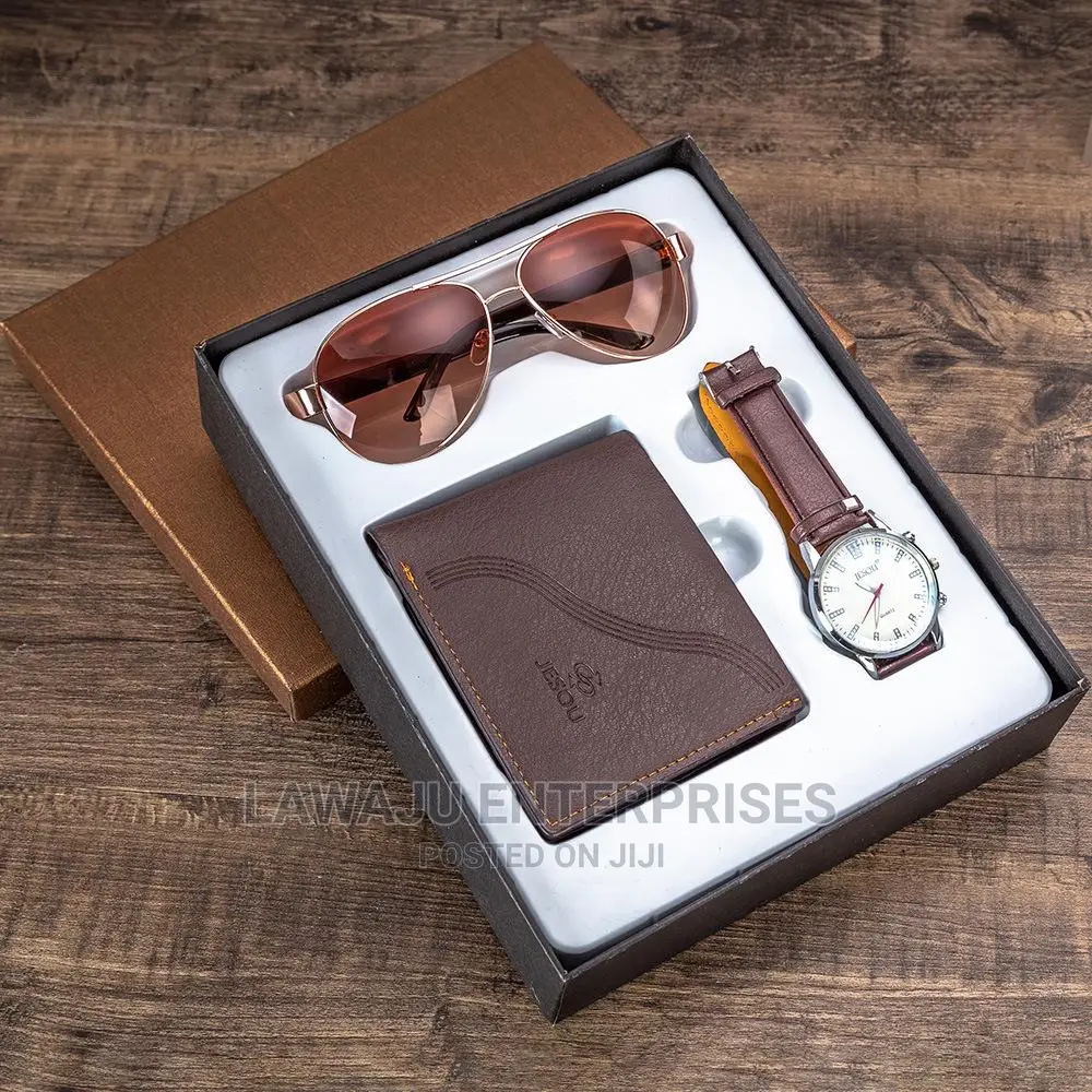 Valentine Exquisite Gift for Men Watch Wallet Sunglasses Set