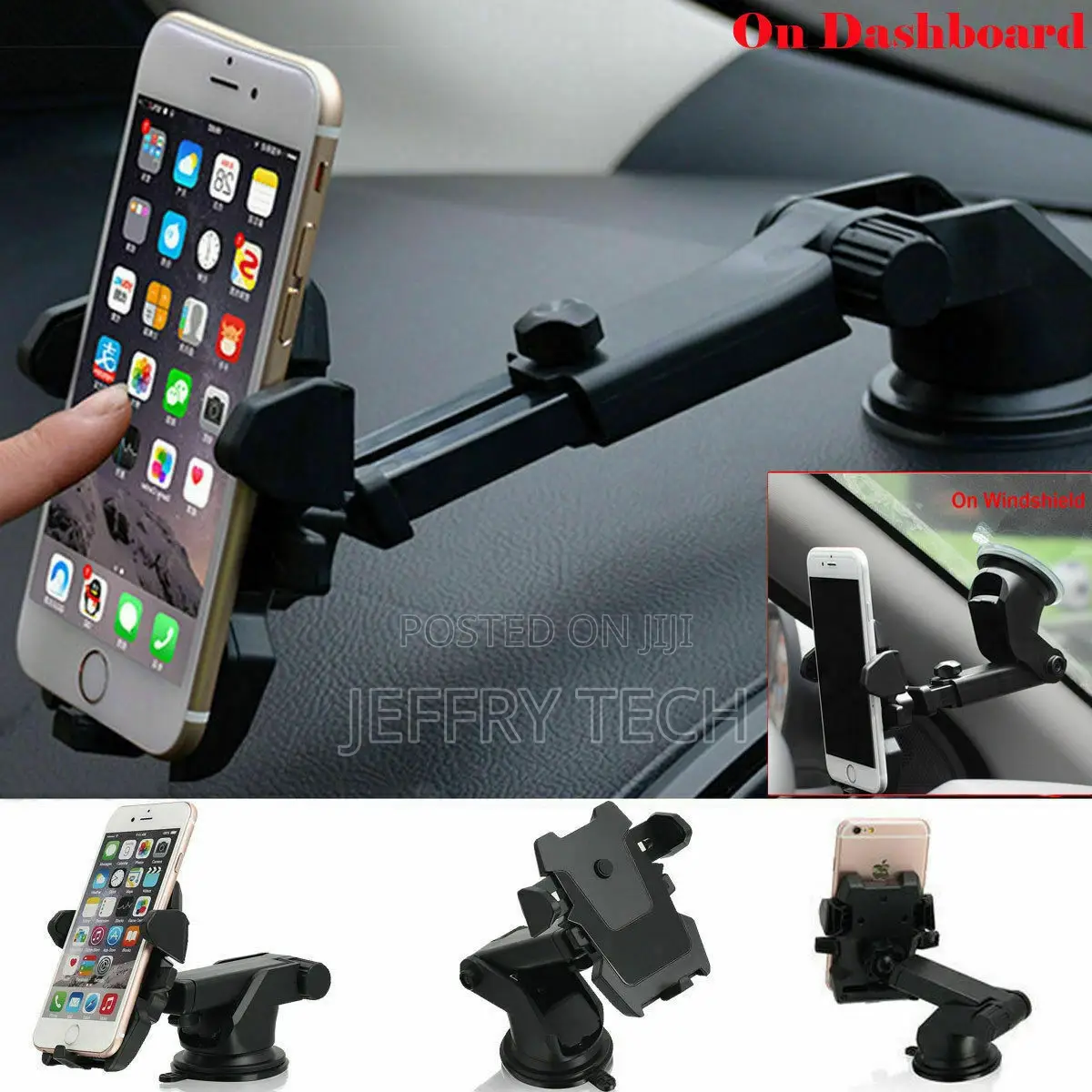 360° Mount Holder Car Windshield Stand for Mobile Cell Phone