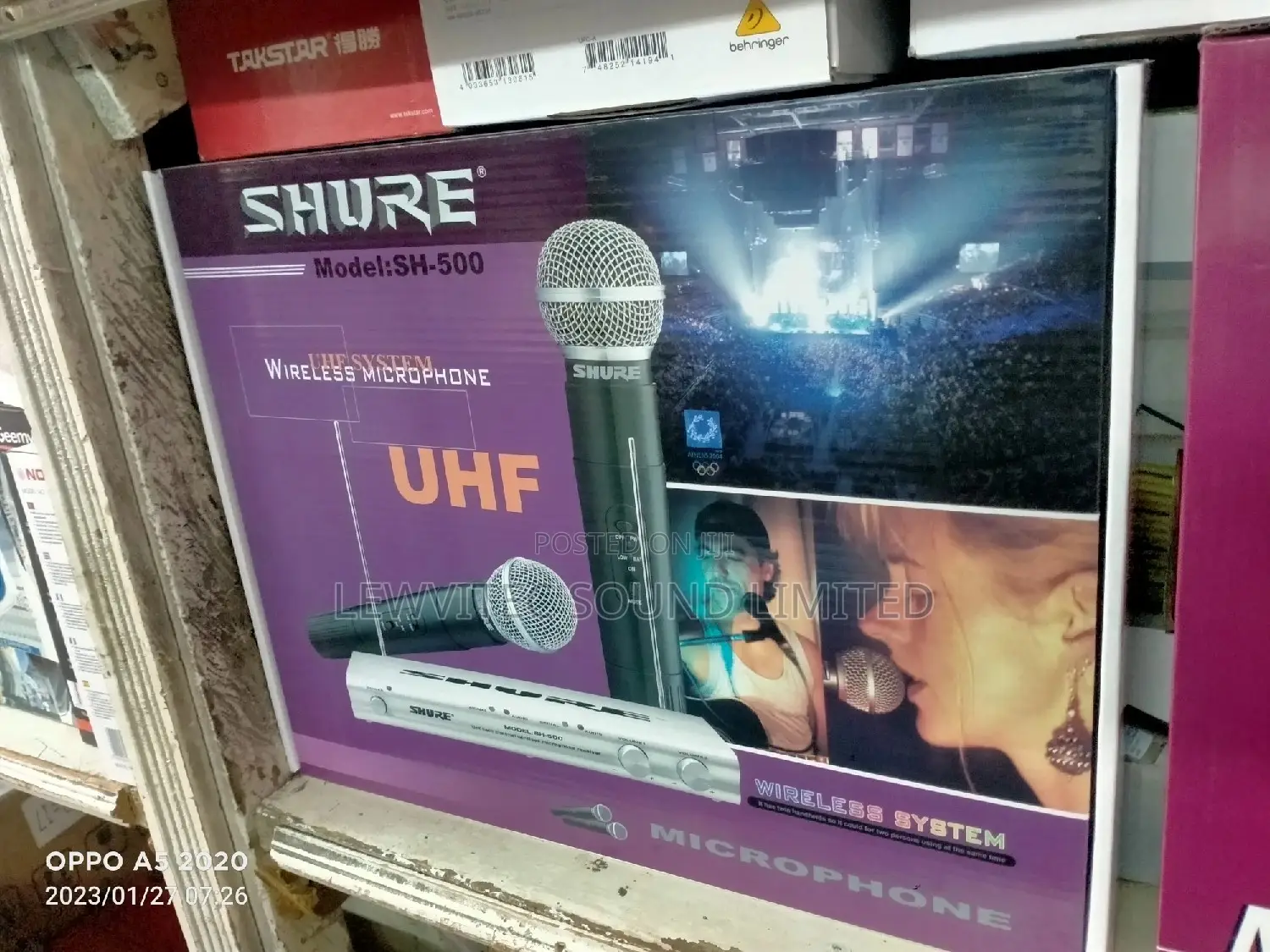 Shure Model SH 500 UHF Wireless Microphone