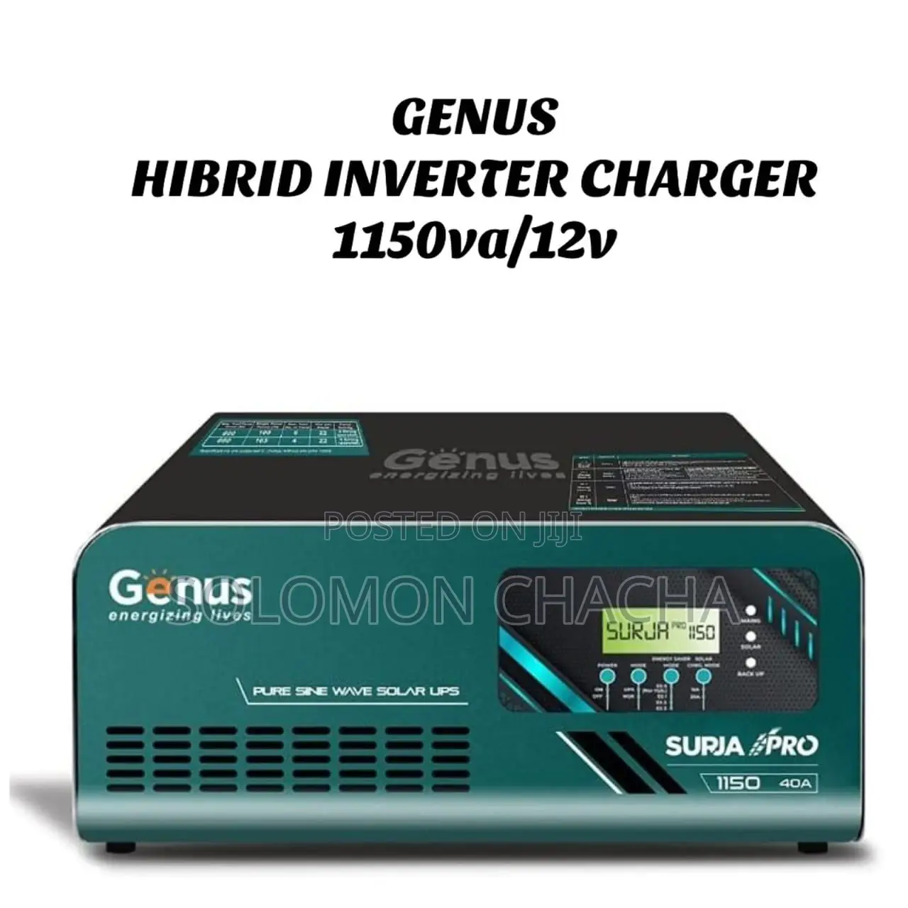 Genus 1150va /12v Hybrid Inverter