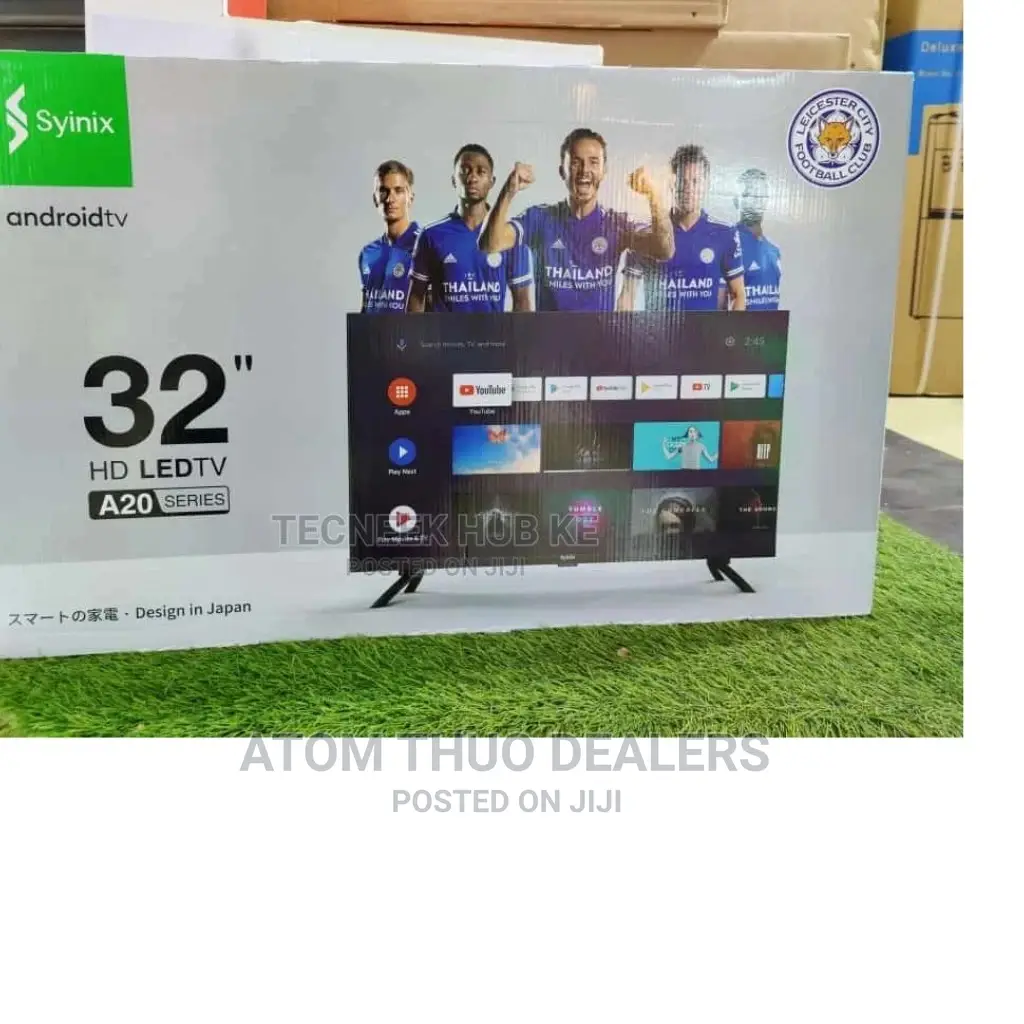 Syinix 32 Inches Frameless Smart Android TV With I-cast