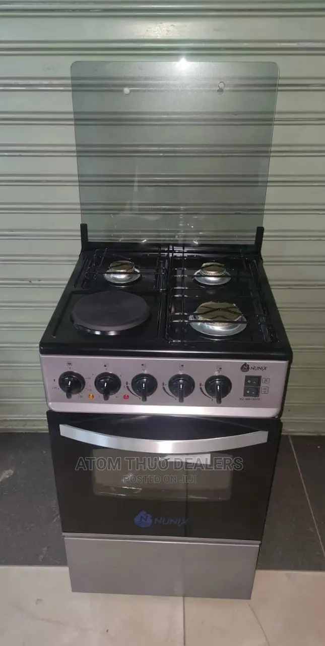 Nunix 3gas+1hotplate Standing Cooker