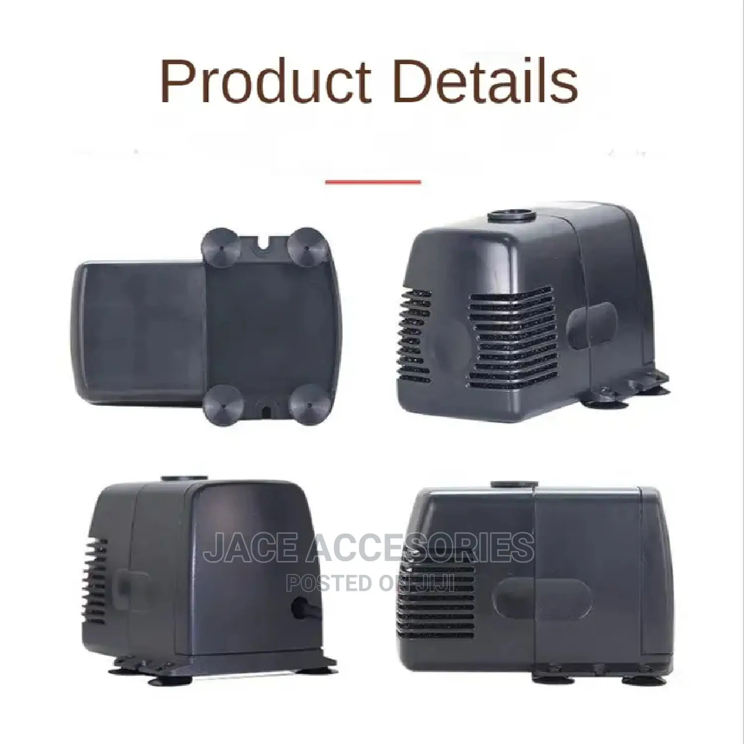 Fountain Pump With Nozzles